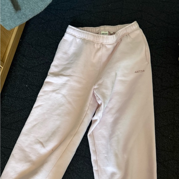 Aritzia Kids Pale Pink Sweat Joggers - Picture 3 of 3